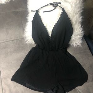 Backless tie up jumper